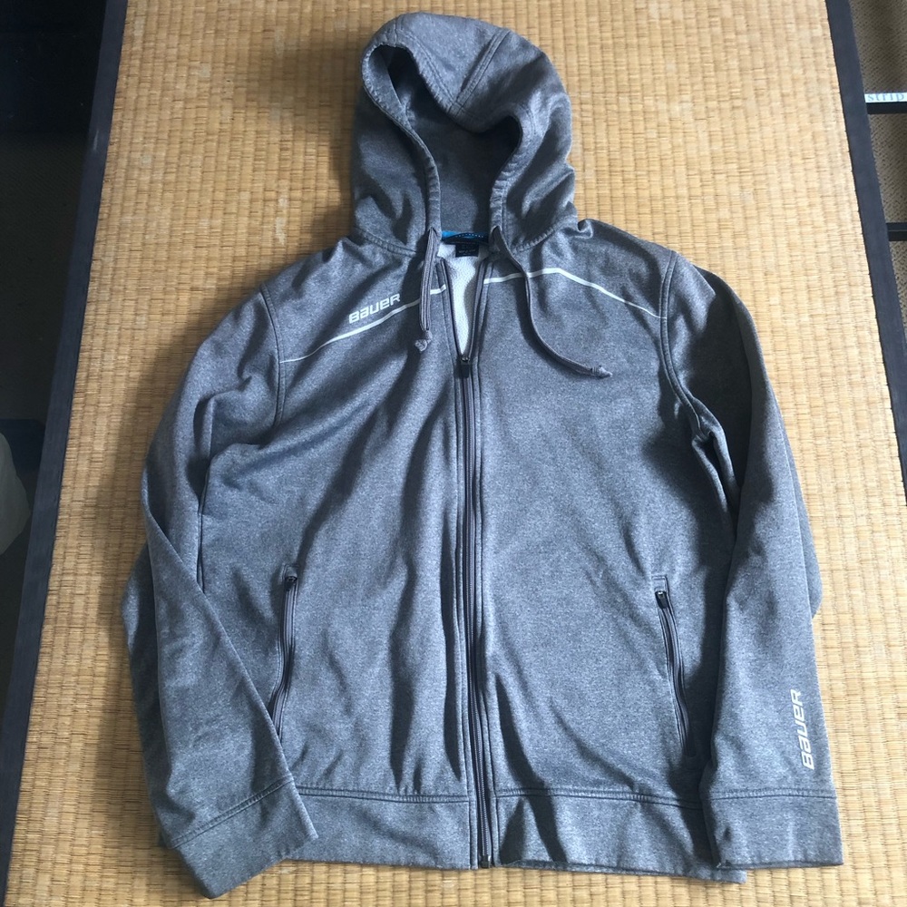 Bauer Hockey Hoodie Jacket Grey